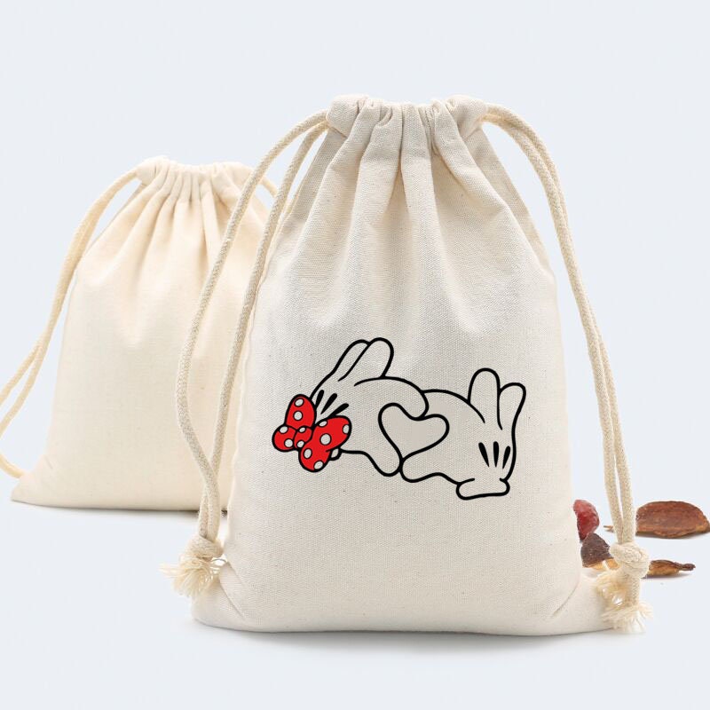 Set of 20/30 Mickey Mouse Hands Heart LOVE HEART Custom Hangover kit Wedding Favor Bags Custom Candy Bags Personalized Wedding Bag
