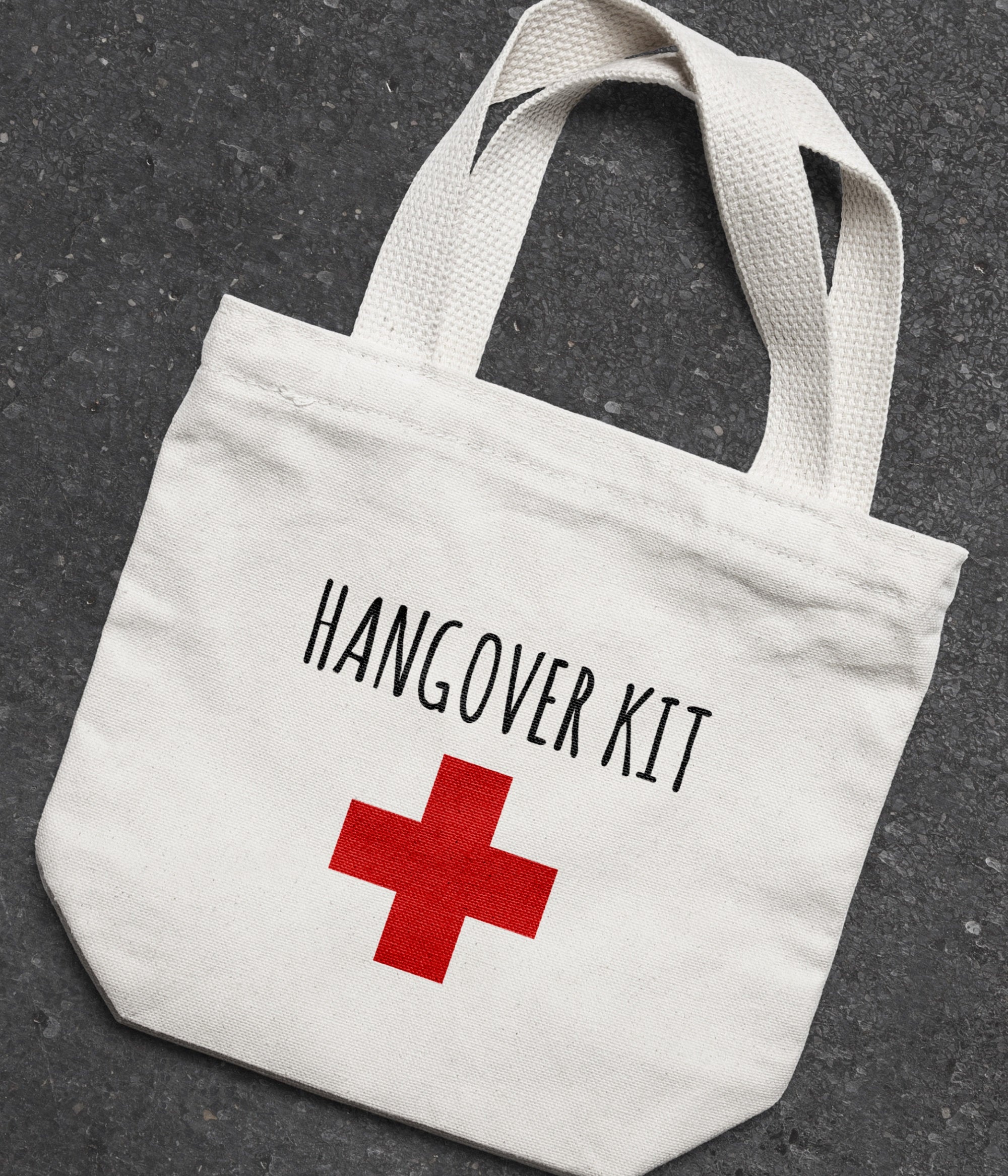 Bachelorette Mini Hangover Survival Kit - Recovery Essentials, Emergency Bag, and Canvas Tote for Hens