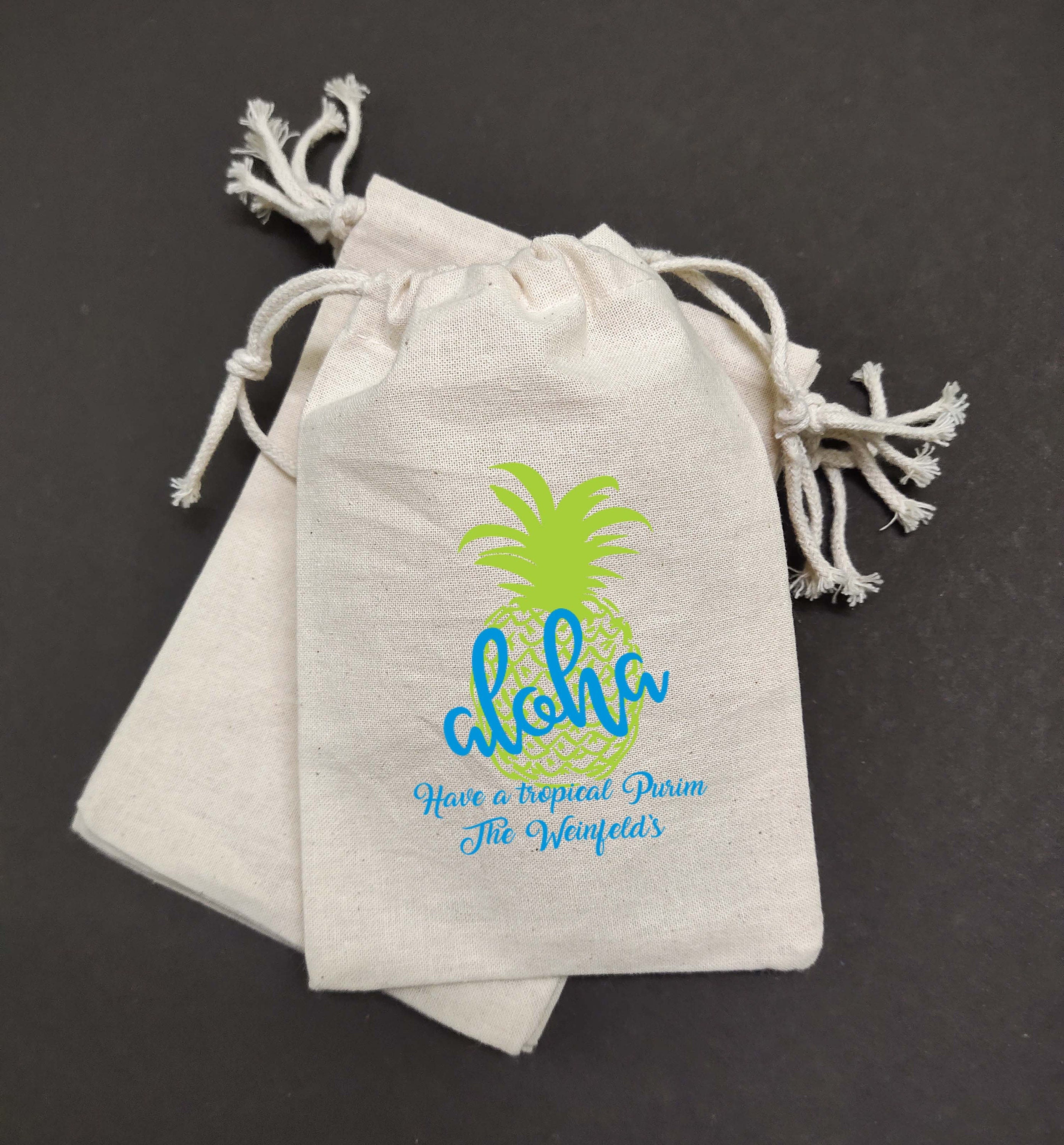 20-100 sets of Tropical Wedding Favor Bag-Custom Destination Wedding Favors-Pineapple Welcome Bags-Beach Wedding Favor-Tropical Bachelorette