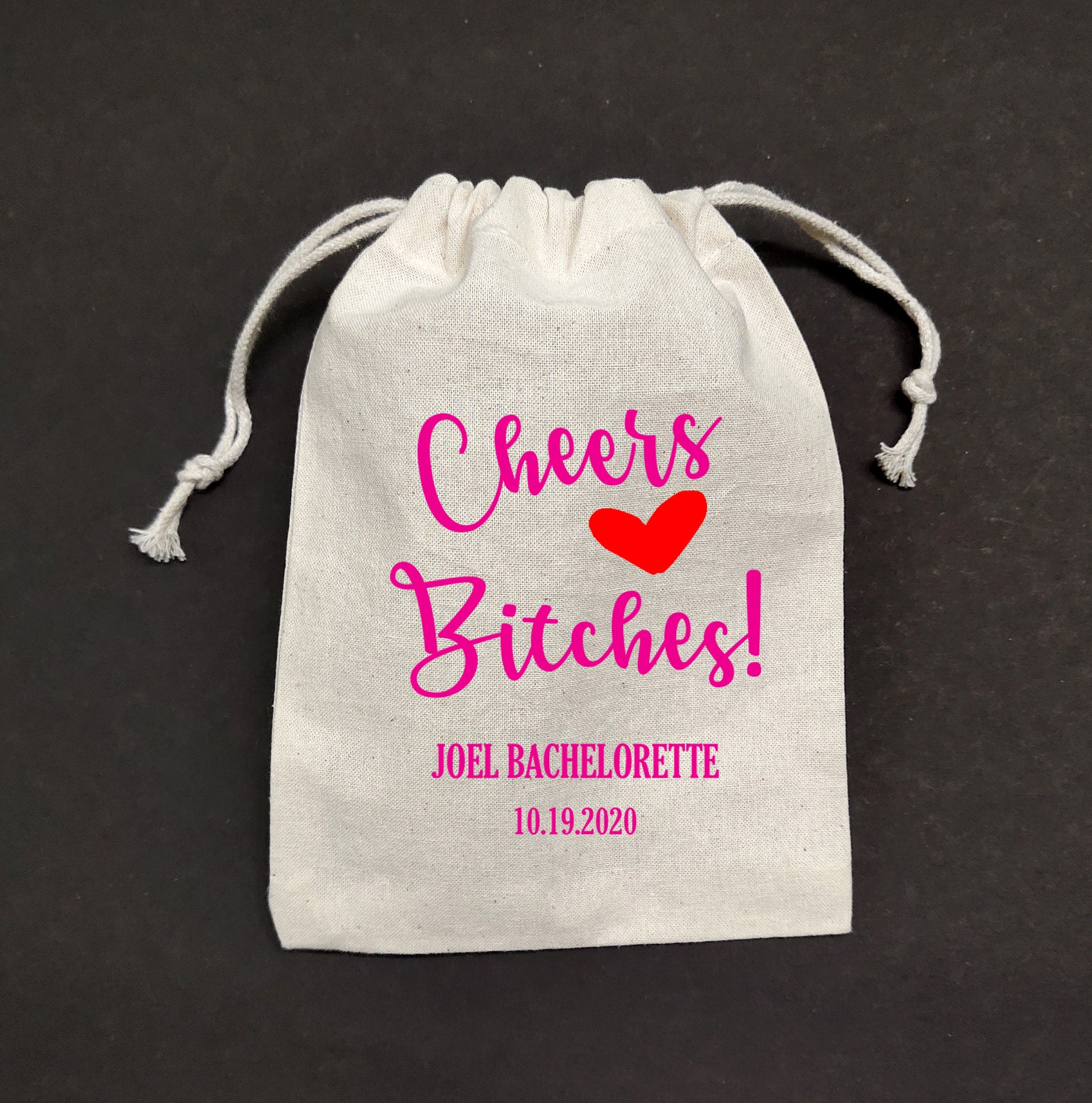 20 sets of CHEERS BITCHES BAG | oh shit kit | hangover kit bags | bachelorette party favors | wedding favor| bachelorette weekend favor