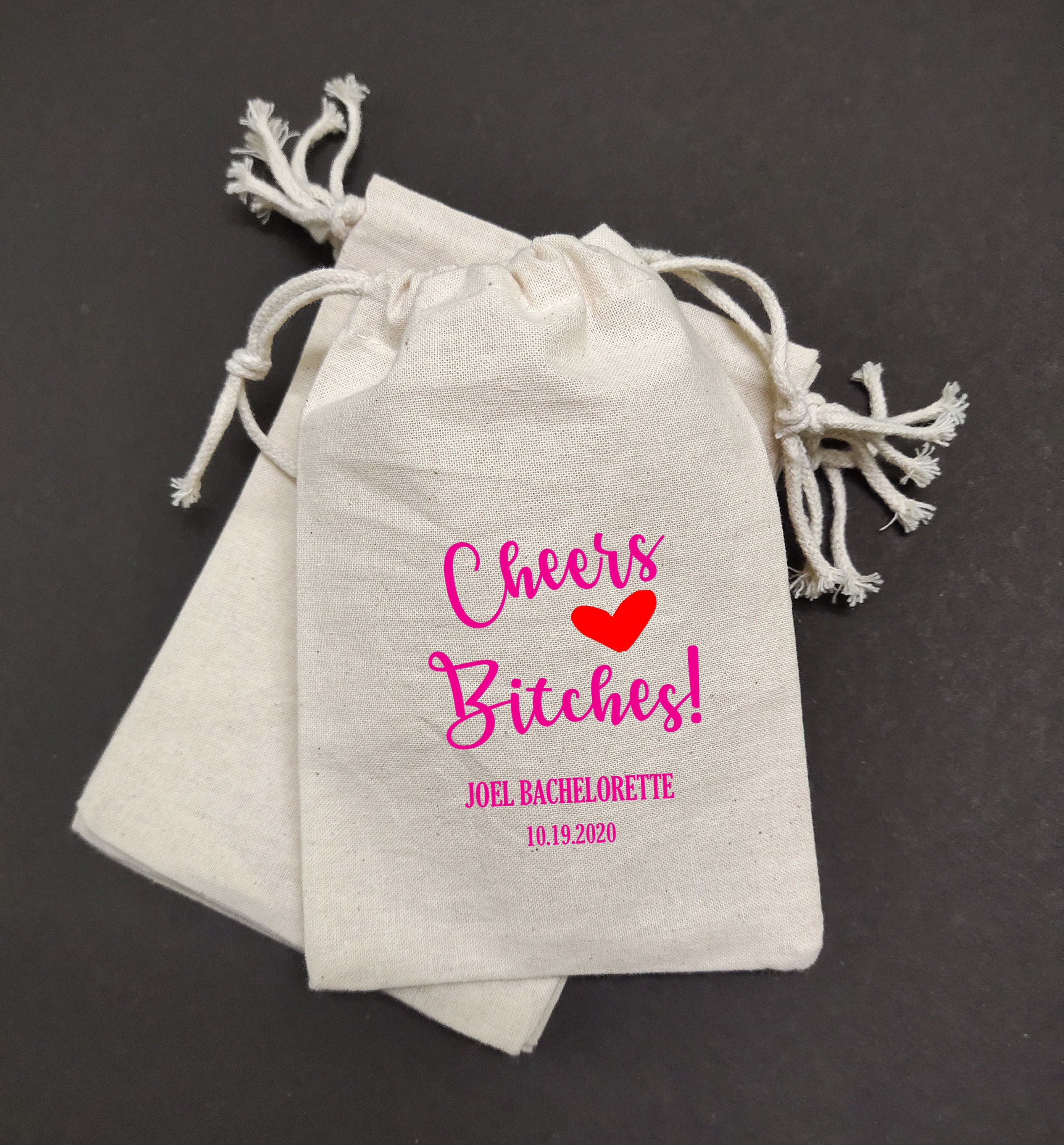 20 sets of CHEERS BITCHES BAG | oh shit kit | hangover kit bags | bachelorette party favors | wedding favor| bachelorette weekend favor