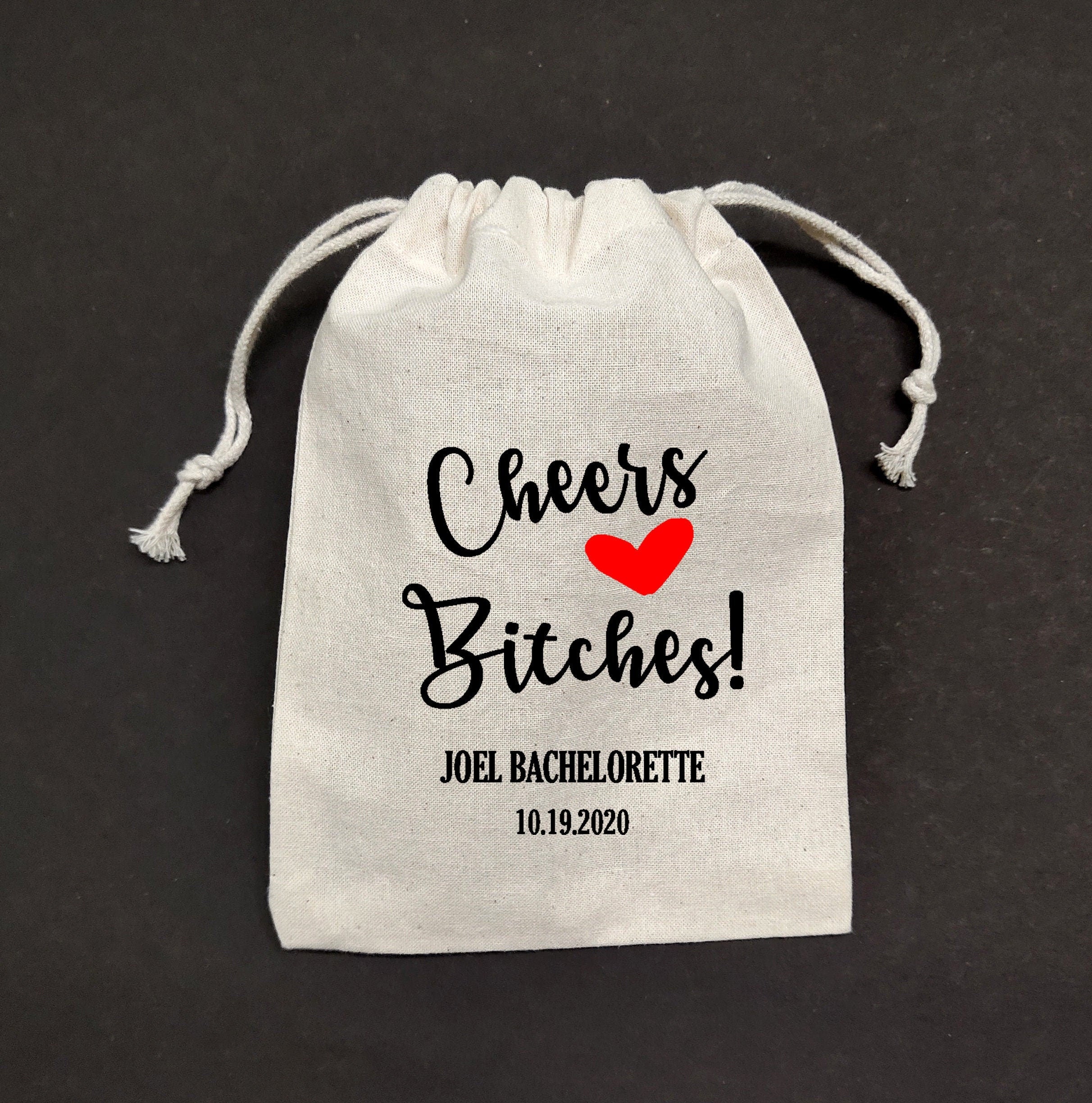 20 sets of CHEERS BITCHES BAG | oh shit kit | hangover kit bags | bachelorette party favors | wedding favor| bachelorette weekend favor