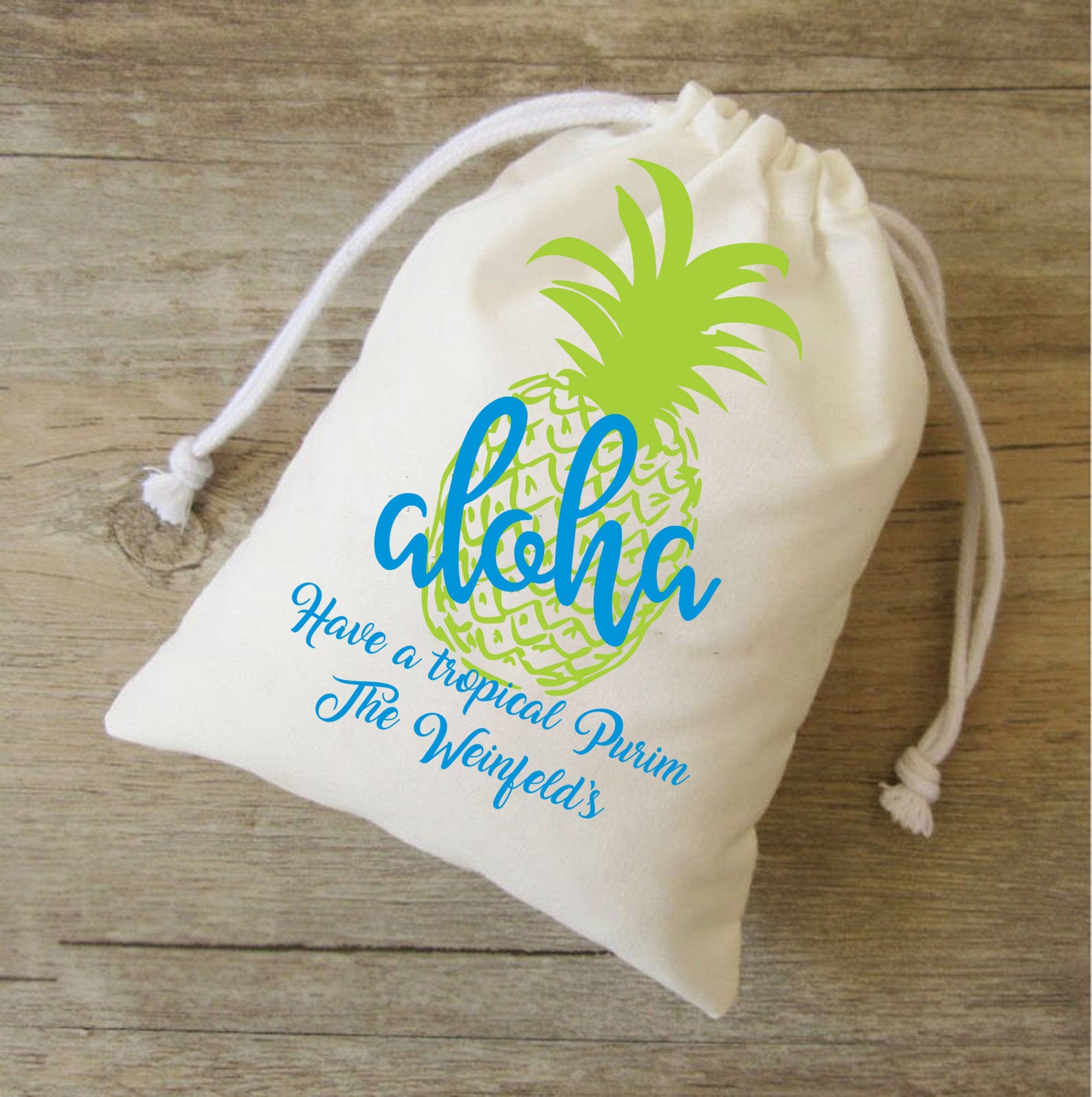 20-100 sets of Tropical Wedding Favor Bag-Custom Destination Wedding Favors-Pineapple Welcome Bags-Beach Wedding Favor-Tropical Bachelorette