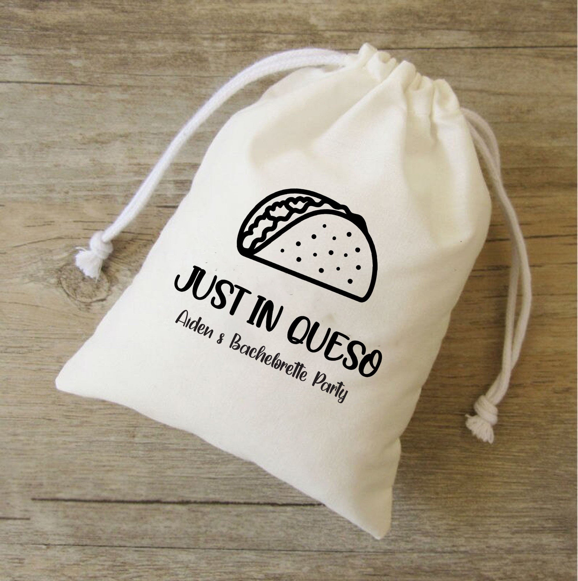 Just in Queso Wedding welcome Bags,Mexico wedding favor bags,Taco welcome bags,Fiesta Taco wedding favors,Fiesta Wedding welcome Bags