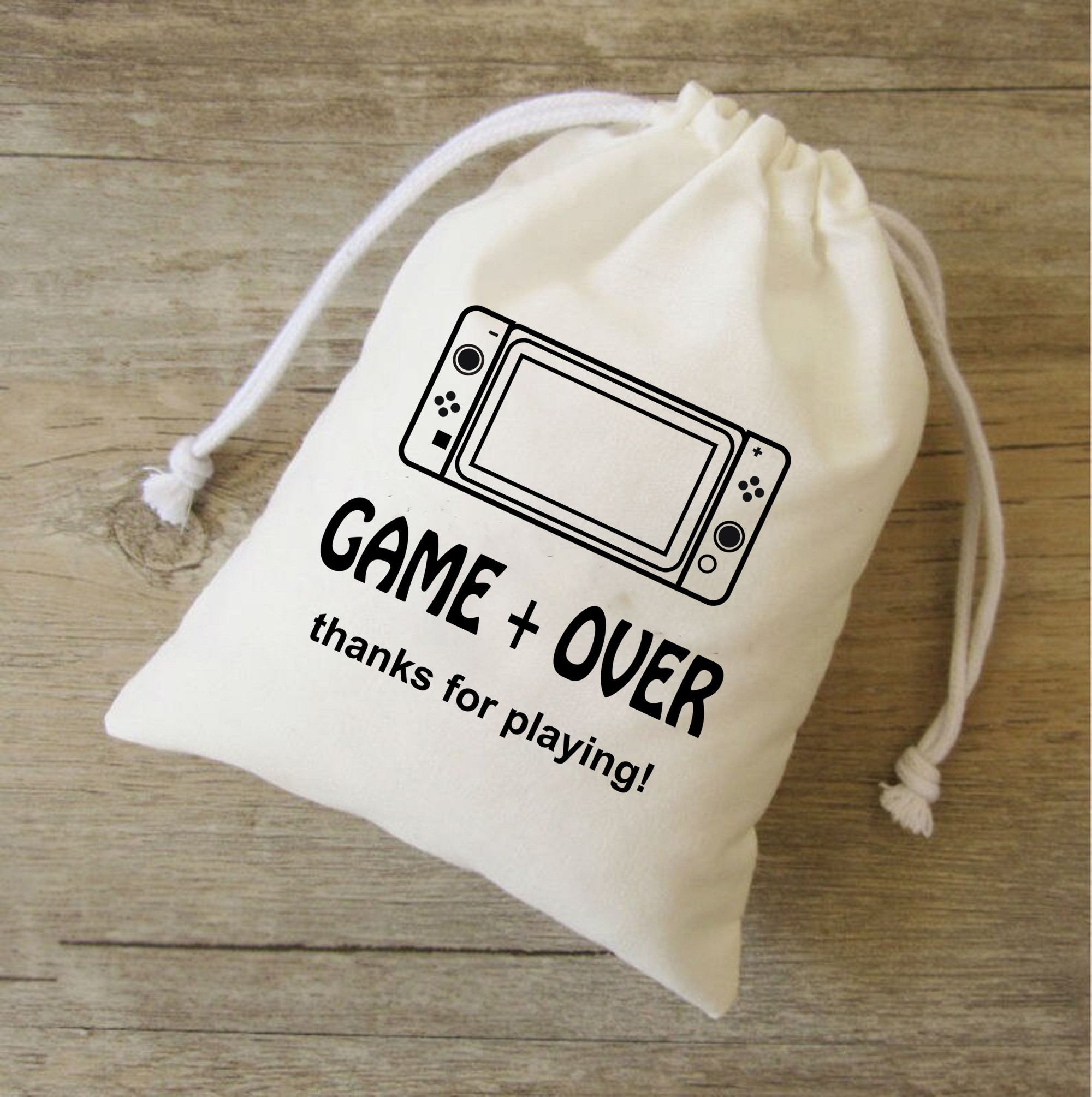 20 sets of GAME OVER BIRTHDAY Party,Thank You Bag,gameover favor bags,game over bags,Video Game birthday,gaming birthday,video game party