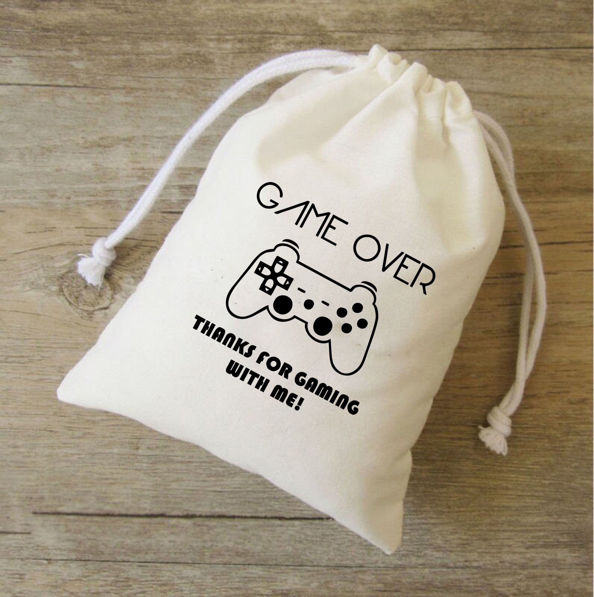 20 sets of GAME OVER BIRTHDAY Party,Thank You Bag,gameover favor bags,game over bags,Video Game birthday,gaming birthday,video game party