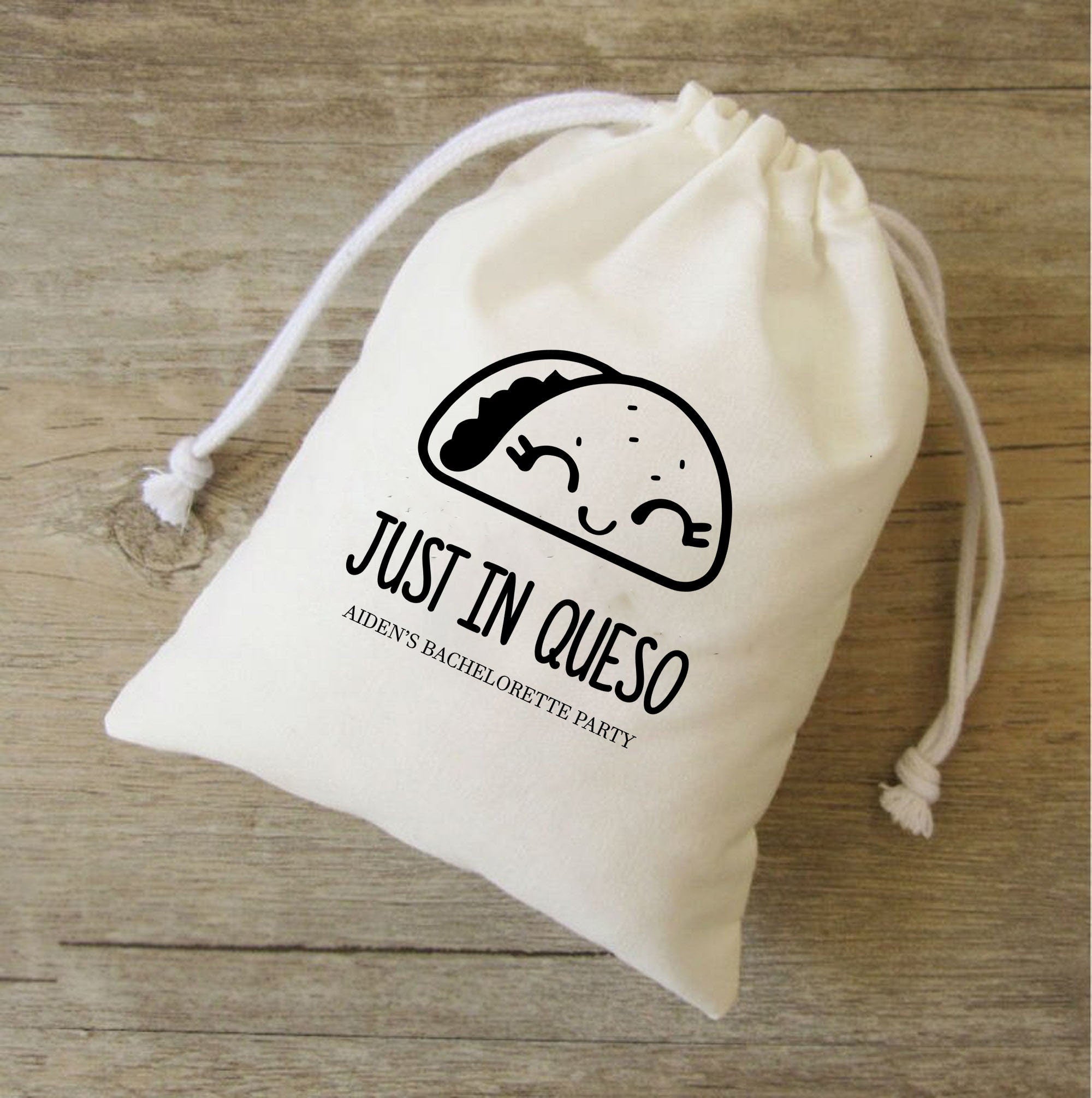 Just in Queso Wedding welcome Bags,Mexico wedding favor bags,Taco welcome bags,Fiesta Taco wedding favors,Fiesta Wedding welcome Bags