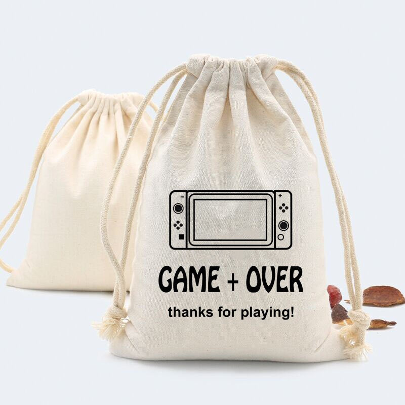 20 sets of GAME OVER BIRTHDAY Party,Thank You Bag,gameover favor bags,game over bags,Video Game birthday,gaming birthday,video game party