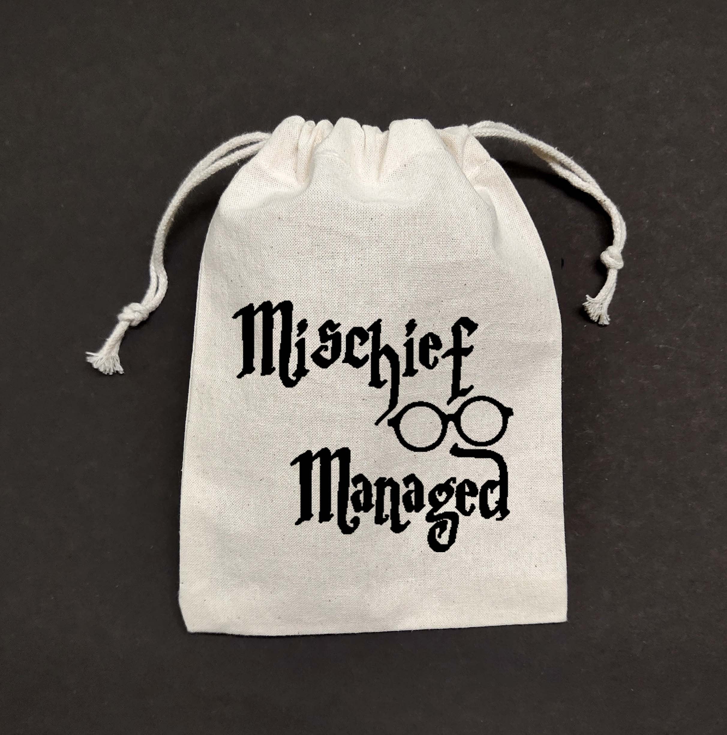 Set of 20-100 bags  Harry Potter canvas bag, Mischief Managed tote bag, Harry Potter Bachelorette bags