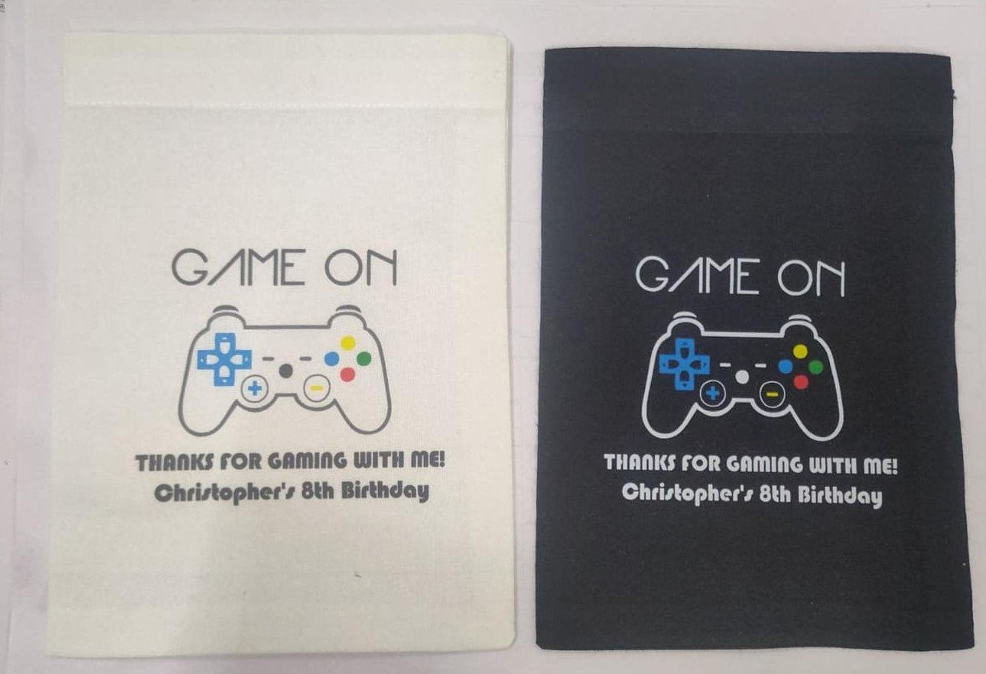 20-100 set of GAME OVER BIRTHDAY Party,Thank You Bag,nintendo bags,game over bags,Video Game birthday,gaming birthday,video kids party